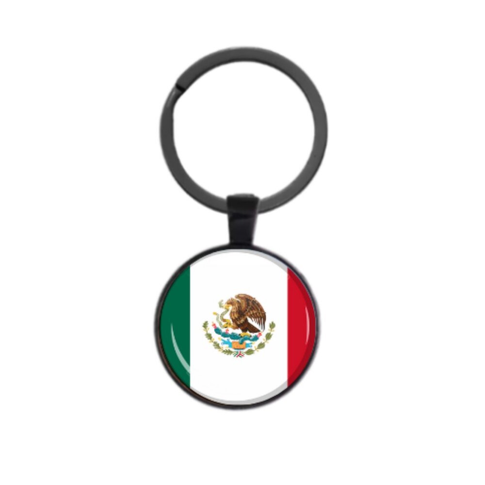 MEXICAN FLAG #2 CUSTOM KEY RING - Picture 2 of 5